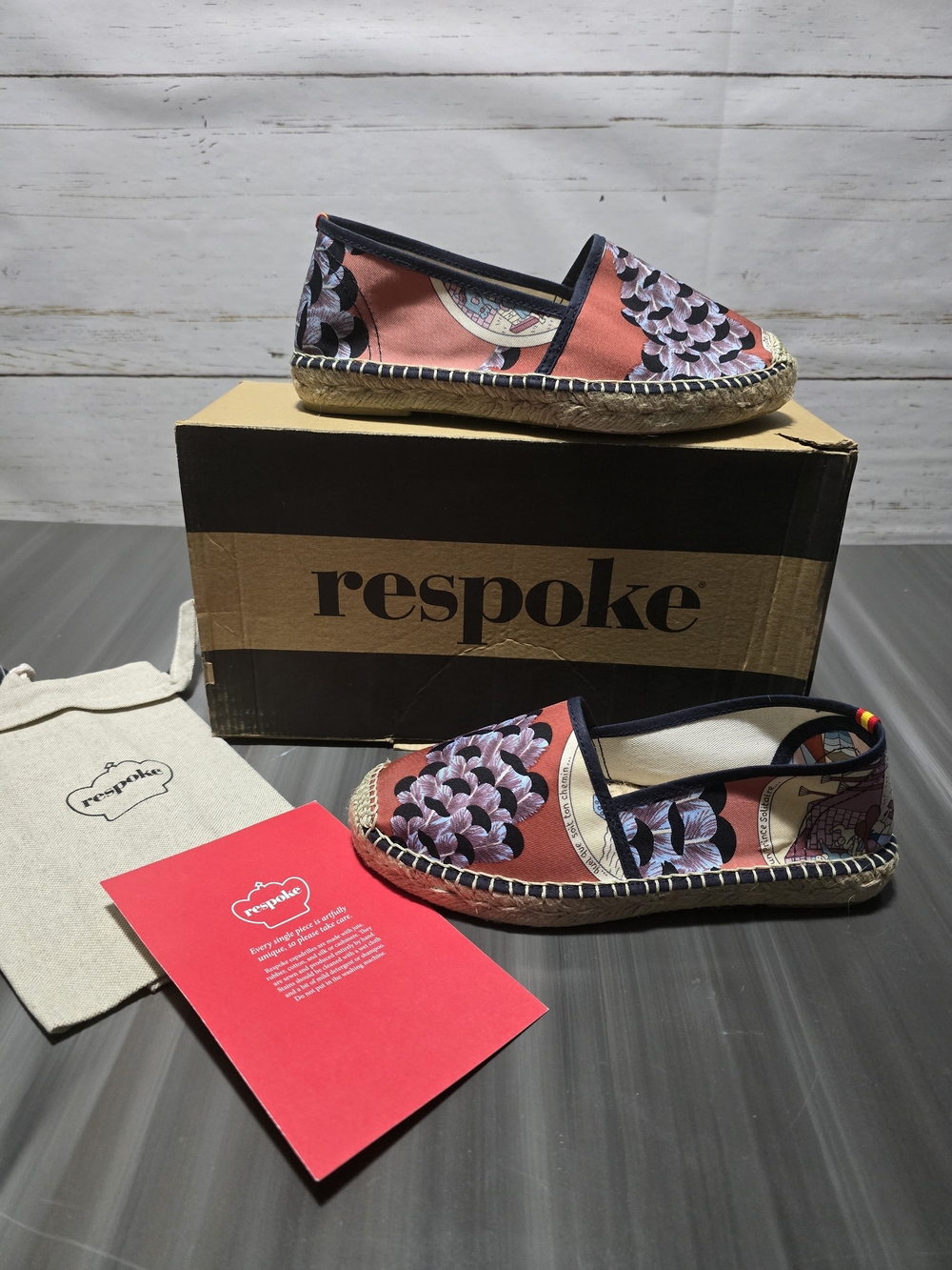 Luxury New In Box Respoke Classic Espadrilles- Size 36 US 5.5/6 Silk Hermes $575